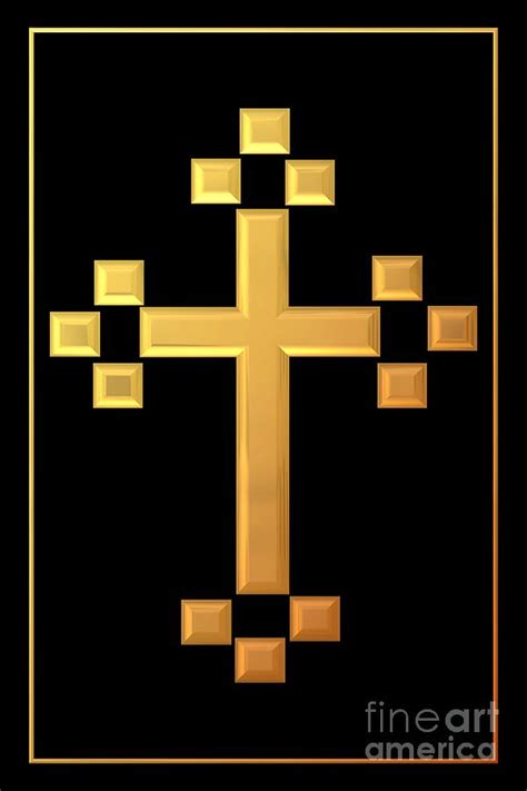 Golden Cross 5 Digital Art By Rose Santuci Sofranko Fine Art America