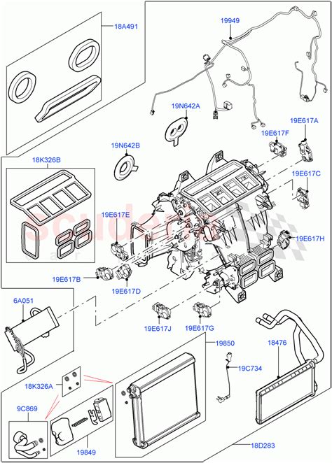 Heater Air Cond Internal Components Heater Main Unit Solihull Plant