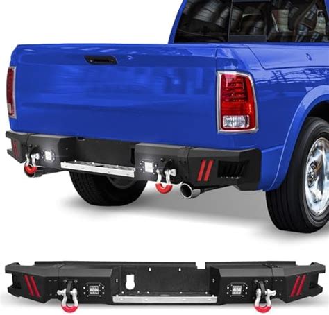 Yzona Rear Step Bumper Compatible With 2009 2018 Dodge Ram