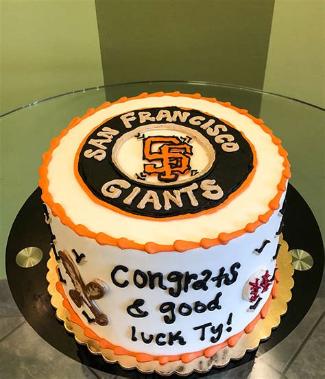 Giants Football Birthday Cake Name