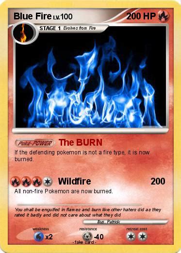 Pokémon Blue Fire 68 68 The Burn My Pokemon Card