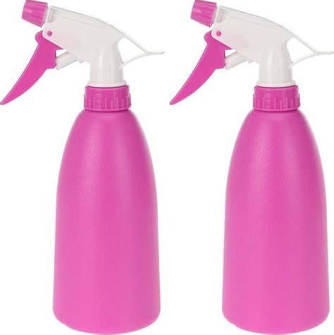 Set Van 2x Roze Plantenspuiten 480 Ml Tuinbenodigdheden