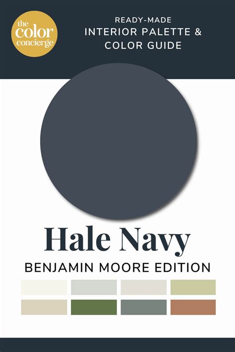 Benjamin Moore Hale Navy Color Palette Guide Color Concierge Paint