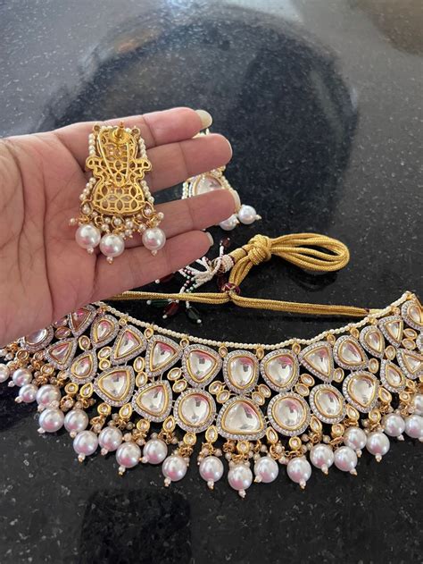 Sabyasachi Choker Victorian Choker Set Uncut Kundan Choker Sabyasachi