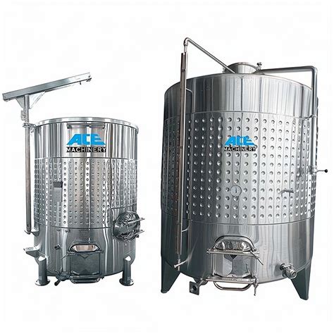 Ace Stainless Steel 304 400L 500L 600L Stainless Steel Wine Fermenter