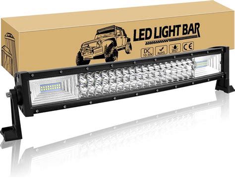 Willpower Barre lumineuse LED incurvée 56 cm 270 W 12 V Barre lumineuse