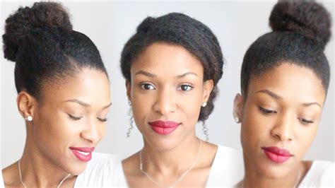 NAPPY 4 Chignons Buns faciles comment plaquer ses cheveux crépus