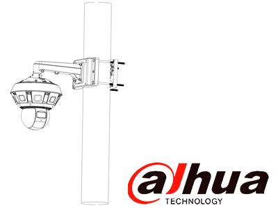 Montaje En Poste Para Camaras Ptz Y Cajas De Exterior Aluminio Y Acero