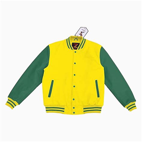 Custom Varsity Jacket Dark Green Genuine Leather Sleeves And Wool Body Letterman College Baseball