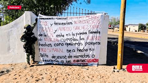 Chapitos Colocan Narcomantas En Contra Mandos De La Gu El Mexicano