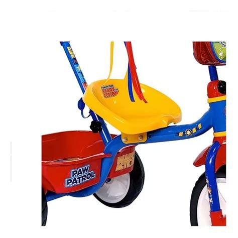 Triciclo Apache Paw Patrol Cajuela Barra Y Bolsita Env Nr Color Azul En