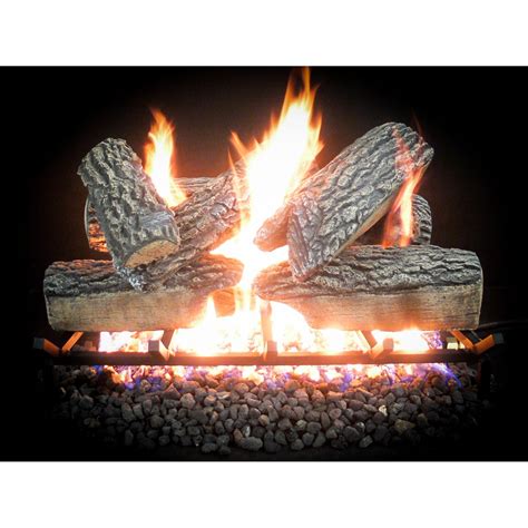 18 Inch Complete Split Oak Propane Gas Log Kit