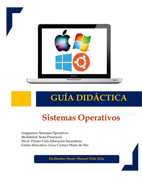 Calaméo Guía Didactica Asignatura Sistemas Operativos