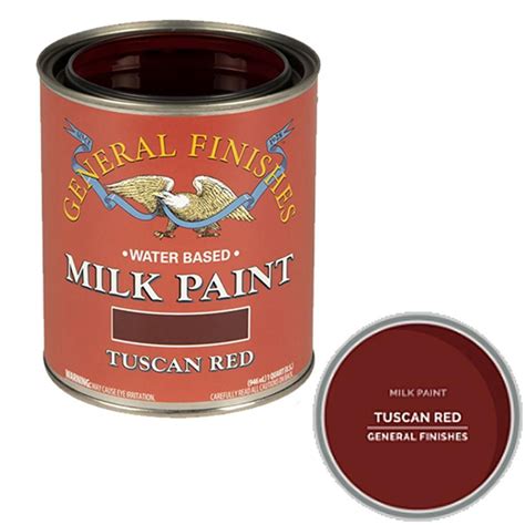 General Finishes 1 Qt Tuscan Red Interiorexterior Milk Paint Gfqttr