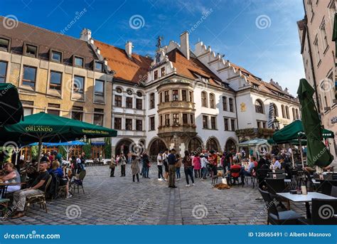 Hofbrauhaus Biergarten Munich Germany Editorial Image | CartoonDealer ...