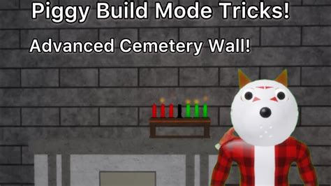 Piggy Build Mode Tricks How To Make An Advanced Stone Wall Youtube