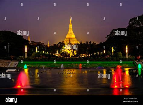 The Golden Shwedagon Pagoda The Most Sacred Pagoda Of Myanmar Is