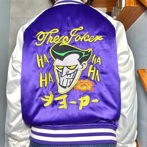 The Joker Batman Dc Comics Licensed Varsity Jacket Mens Fashion