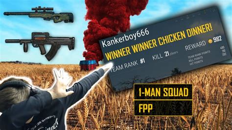 Fpp Solo Vs Squads 21 Kills Win Eu Pubg Youtube