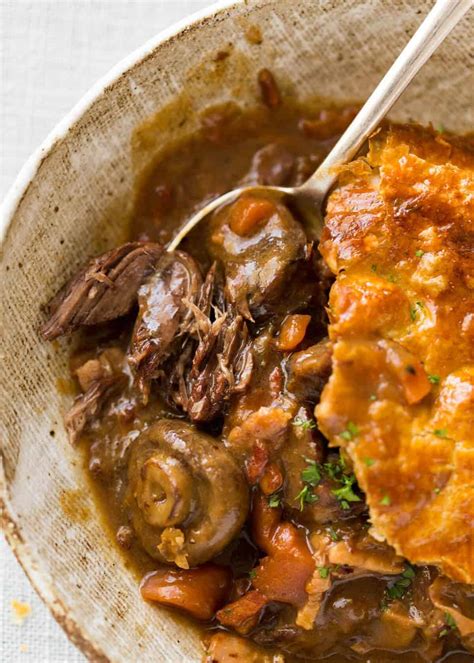 Epic Chunky Beef And Mushroom Pie Recipetin Eats