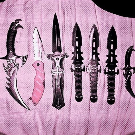 Pretty Knives Knife Aesthetic Pink