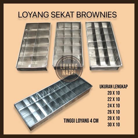 Jual Loyang Sekat Brownies Persegi Panjang Berkualitas Termurah Dan