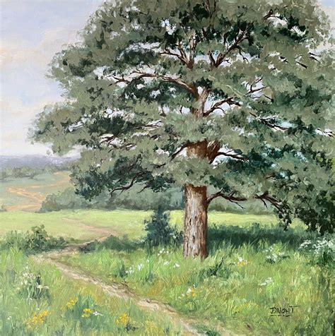 Portrait Of A Tree by Julia Bright (N.D) : Painting Oil on Wood - Singulart