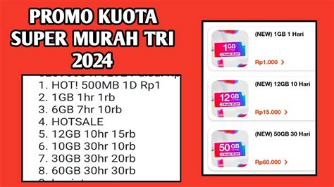 2 Cara Membeli Paket Kuota Tri Super Murah 2024 Paketpastimurahtri