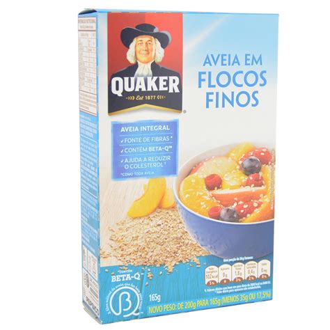 Aveia Em Flocos Finos Quaker 165G Shopee Brasil