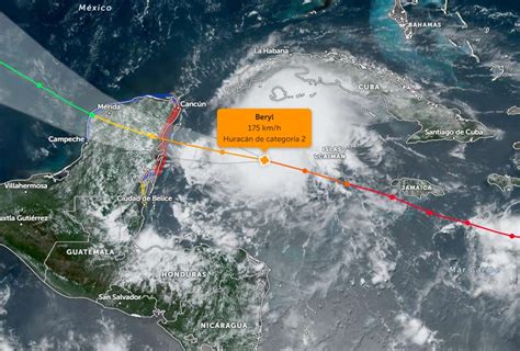 Huracán Beryl Se Debilita A Categoría 2 En Su Trayecto A México