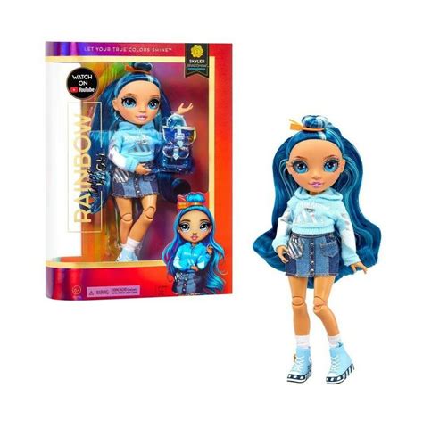 Rainbow Jr High Skyler Bradshaw 9 Blue Fashion Doll With Doll