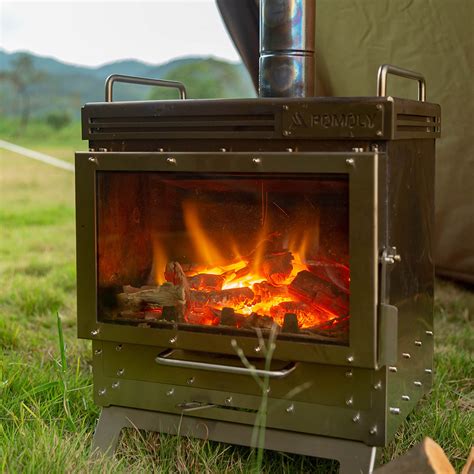 Dweller Tent Stove Camping Fireplace For Hot Tent Camping Wood Burning Stove