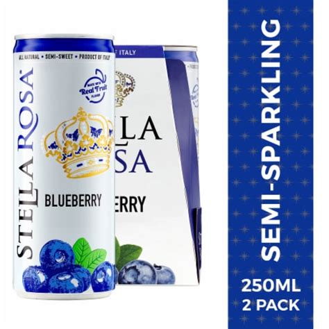 Stella Rosa Blueberry Semi Sweet Italian Red Wine 250 Ml City Market