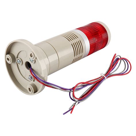 Buy Baomain Alarm Warning Light V Dc Industrial Buzzer Continuous Red