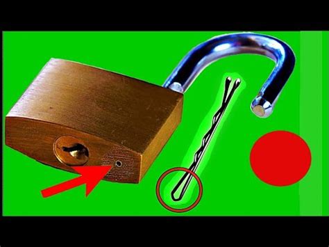 Open A Lock With Hairpins Lock Open Youtube