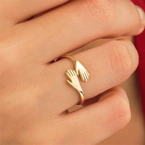 Gold Umarmungsring Etsy De