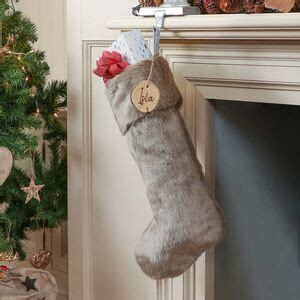 Personalised Faux Fur Christmas Stocking By Dibor