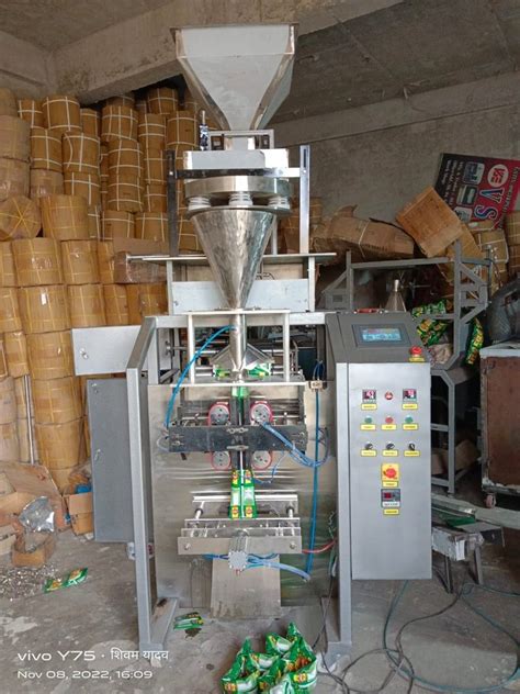 Single Phase Namkeen Pouch Packaging Machine Automation Grade Semi