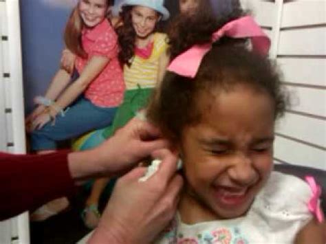 Bailey Getting Her Ears Pierced YouTube