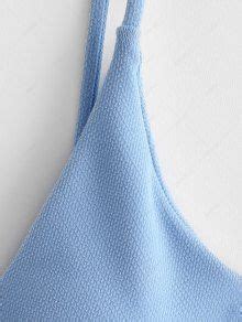 ZAFUL Textured Underwire High Cut Bikini Swimsuit In LIGHT SKY BLUE ZAFUL 2026