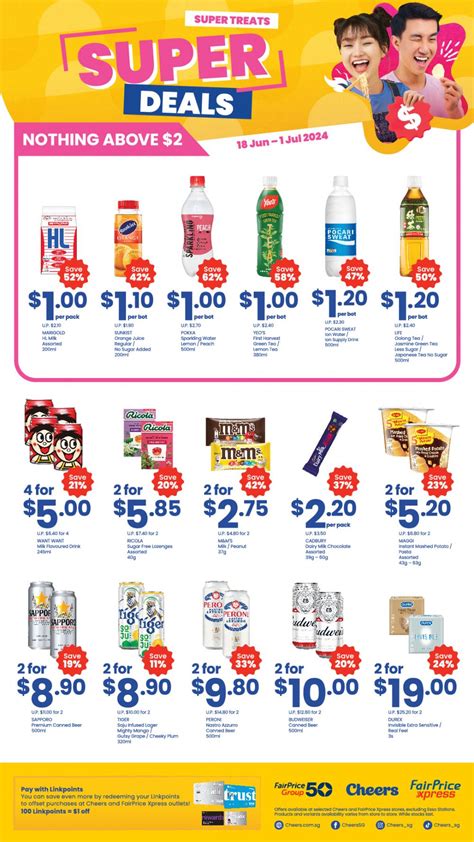 Cheers FairPrice Xpress Super Treats Promotion From 18 Jun 2024 Until