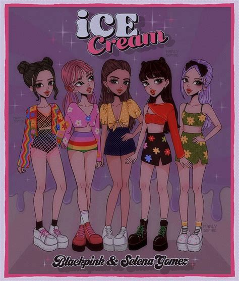 marly はInstagramを利用しています ice cream chillin Blackpink poster