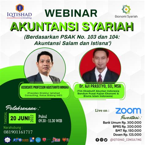 Iqtishad Consulting WEBINAR AKUNTANSI SYARIAH Berdasarkan PSAK No