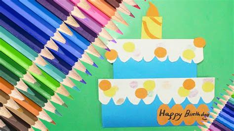 How To Make Birthday Card Easy Handmade Birthday Card Diy Birthday