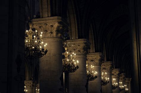 Wallpaper Light Paris France Church Mystery Architecture Dark