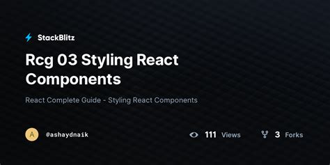 Rcg 03 Styling React Components StackBlitz