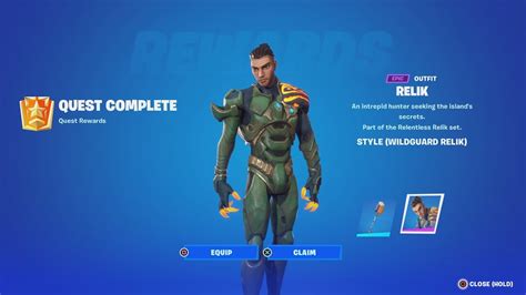 How To Unlock The Wildguard Relik Skin In Fortnite Youtube