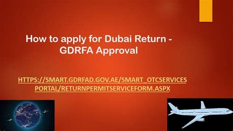 How To Apply For Dubai Return Permit Gdrfa Process Explained In English