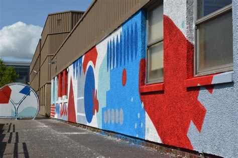 Mural with Mearns Castle High School - Graphic Design Festival Scotland