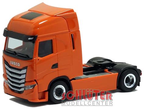 Ds Automodelle Modellbauvertrieb Herpa Lkw Iveco S Way Szm Rotorange